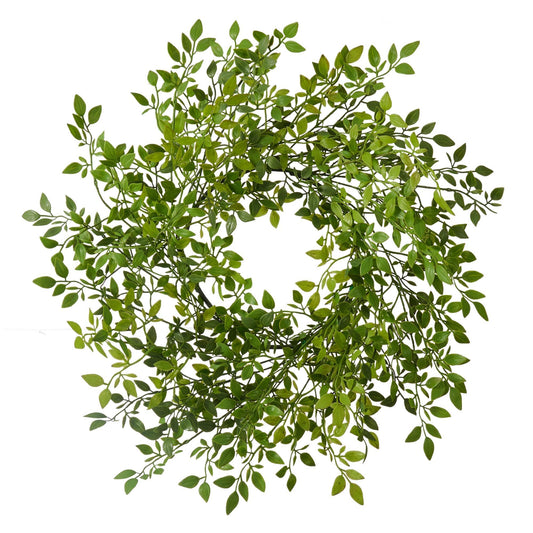 18 Inch Spring Wreaths for Front Door Eucalyptus Wreath Summer Greenery Wreath for Front Door for All Seasons Artifical Floral Outdoor Wreaths Weatherproof for Wall Farmhouse Porch Patio Home Decor